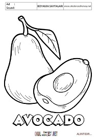 ingilizce boyama sayfaları